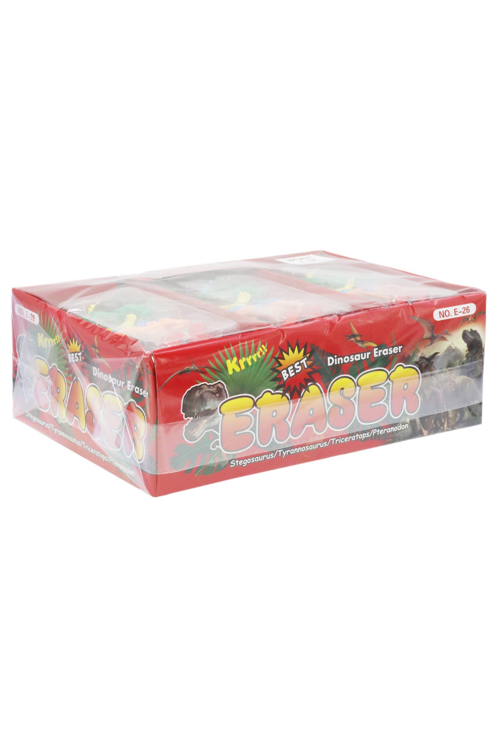 DIVERSE 5-pack mini dinosaurie 3D suddgummi - 12 kort för wholesale på Faire1