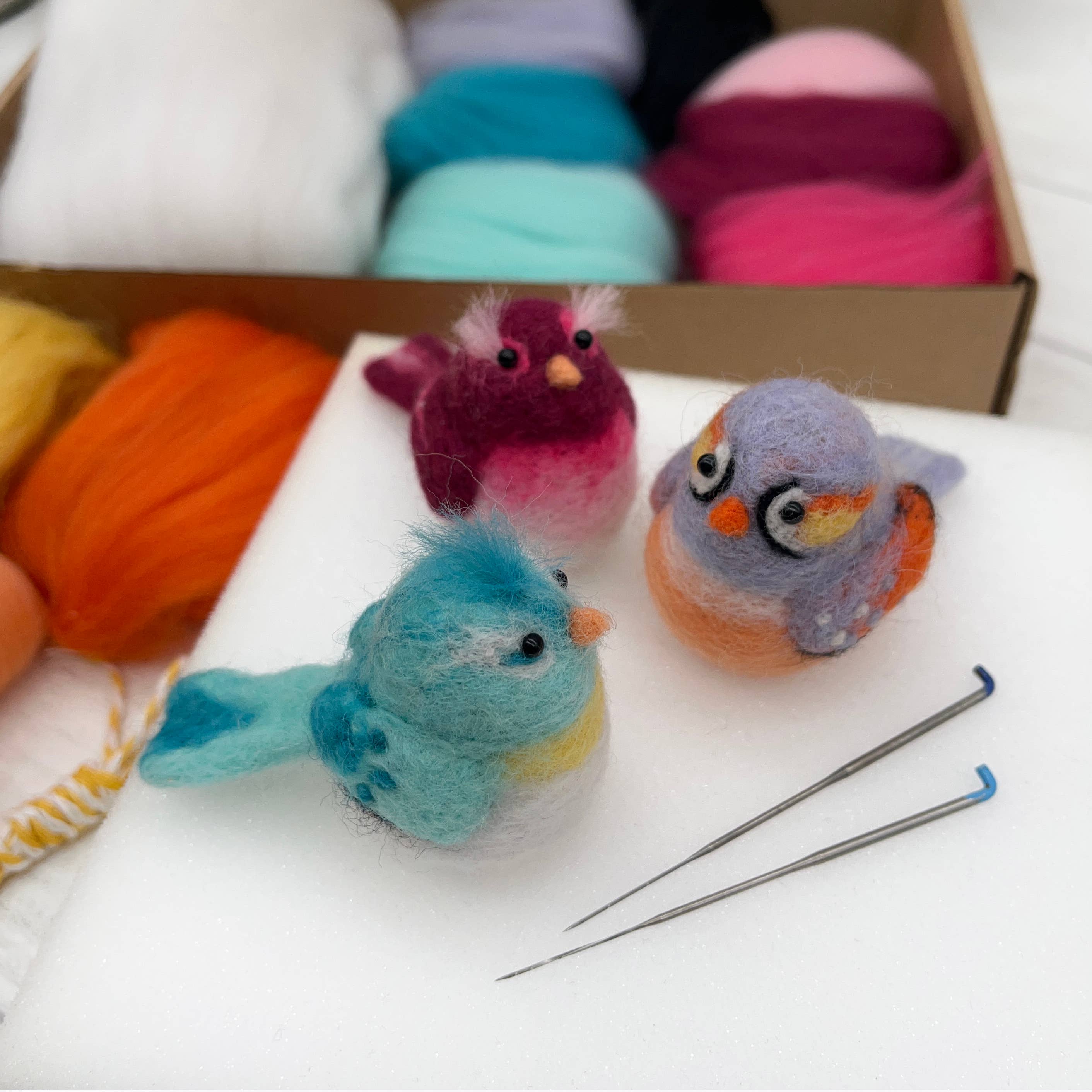 Bergin & Bath – wholesale Craft sewing kit – Needle Felting Kit, Baby Birds7