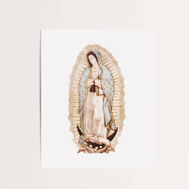 Reap+Sow – wholesale Konsttryck – Vår Fru av Guadalupe Akvarell Konsttryck3