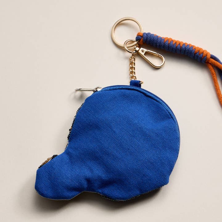 Frem - Wholesale Keychain - Women's - Game Day Beaded Helmet Keychain Pouch – Team Colors4