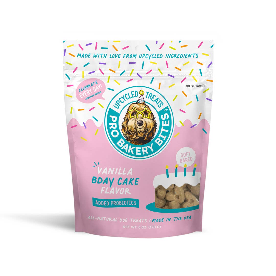 Pro Bakery Bites by Ag-Alchemy - Wholesale Pet Treats - Dog - Pro Bakery Bites Soft Baked - Vanilla Bday Cake 6oz