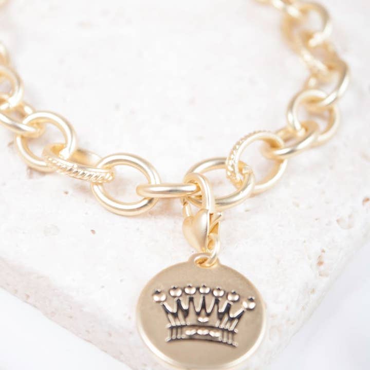 Bracelet chaîne - Or mat pour la vente par Amanda Blu