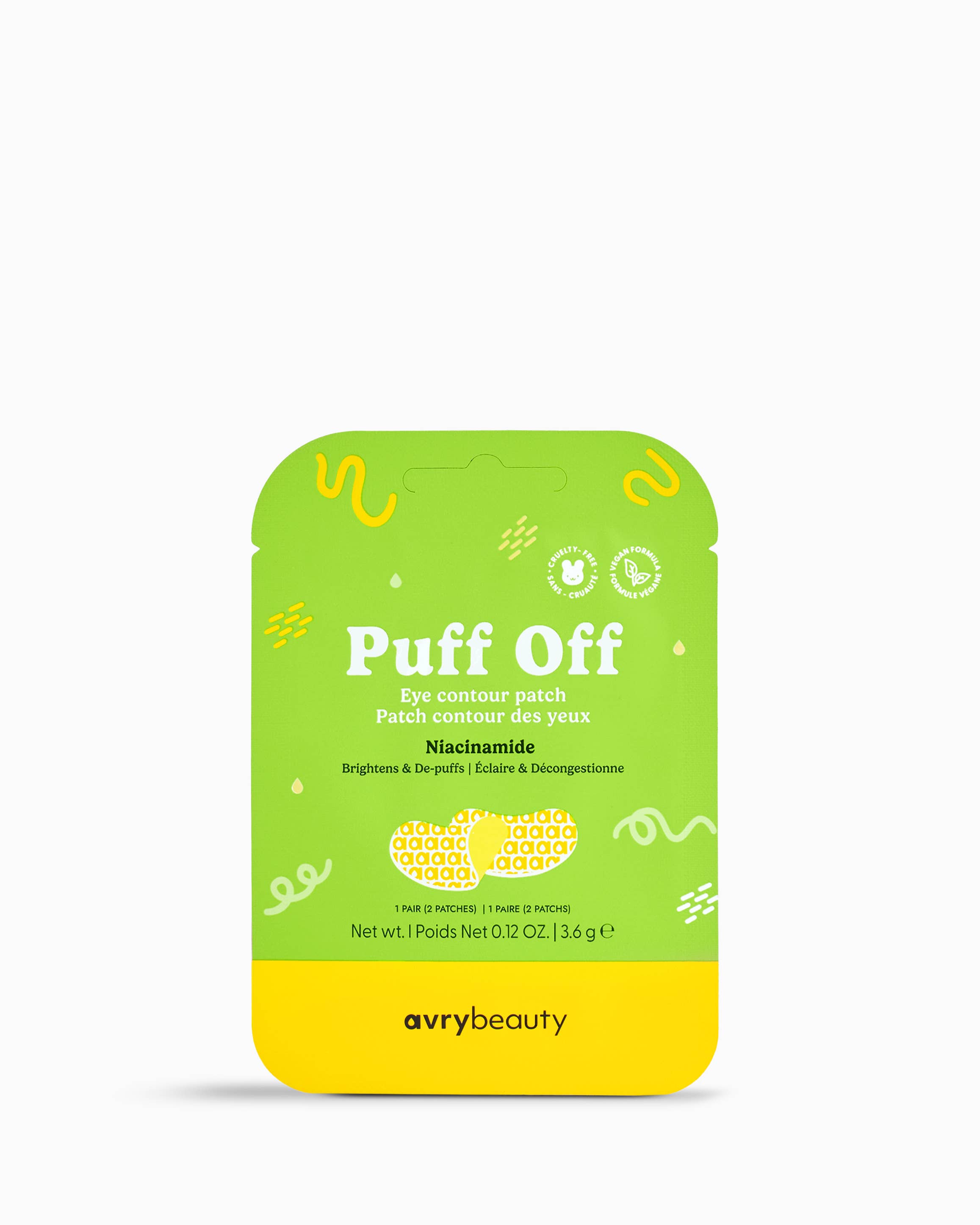AvryBeauty - Wholesale Skincare Face Mask - Puff Off Eye Contour Patch - Niacinamide0