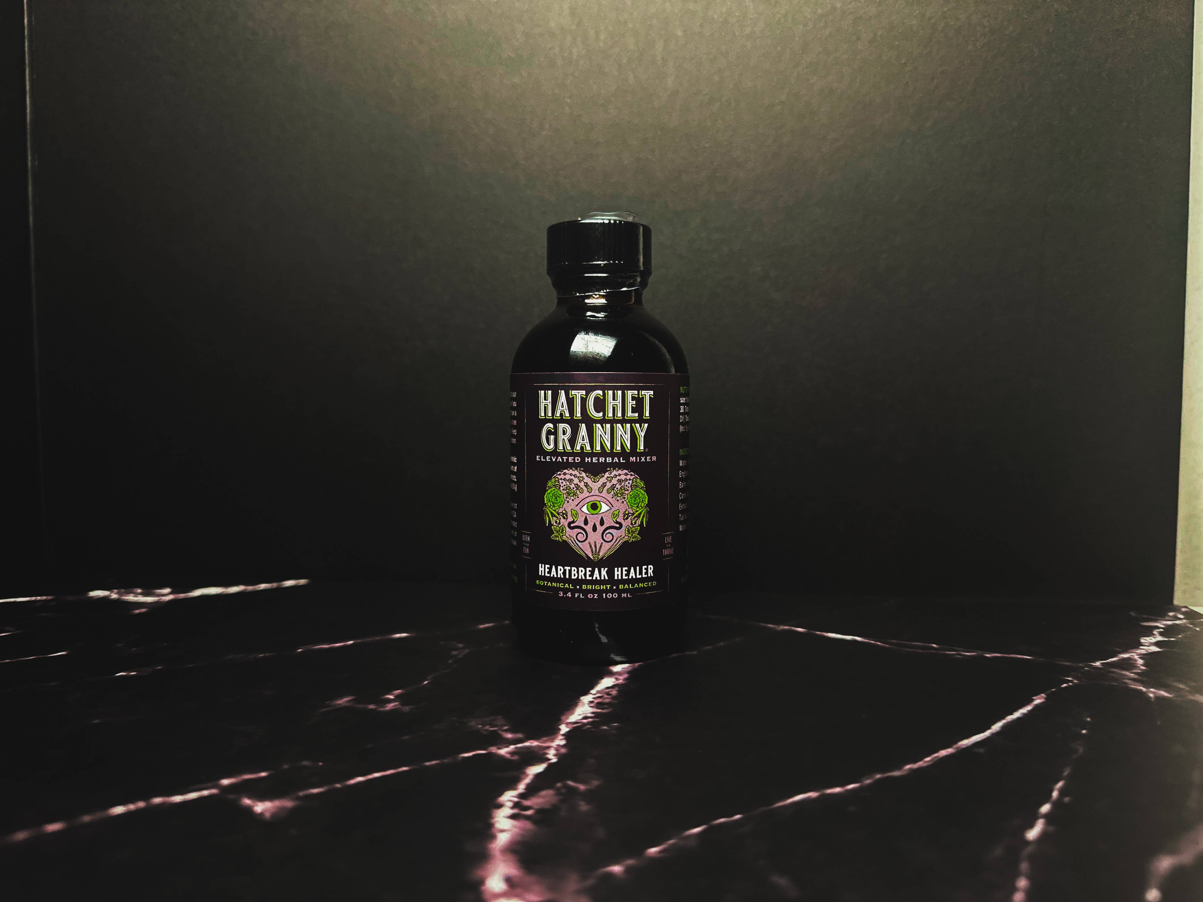 Hatchet Granny - Wholesale Non-Alcoholic Aperitif/Mocktail - Heartbreak Healer Herbal Mixer 3.4 oz Bottle