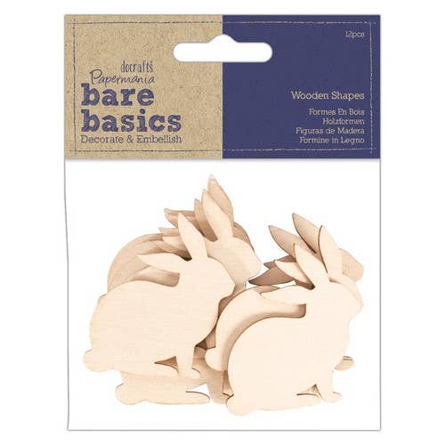 Bare Basics - Træformer (12 stk) - Kaniner for engroshandel hos West Design Products