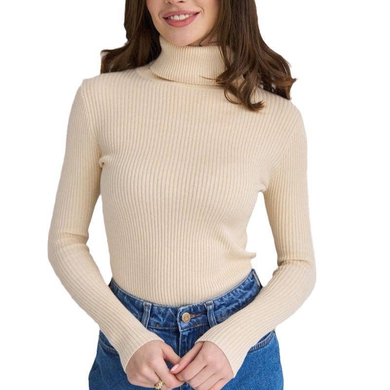 Marayn - Wholesale Knit Sweater - Women's - 2025 Autumn Amazon Chic Turtleneck Knit Pullover Sweater3