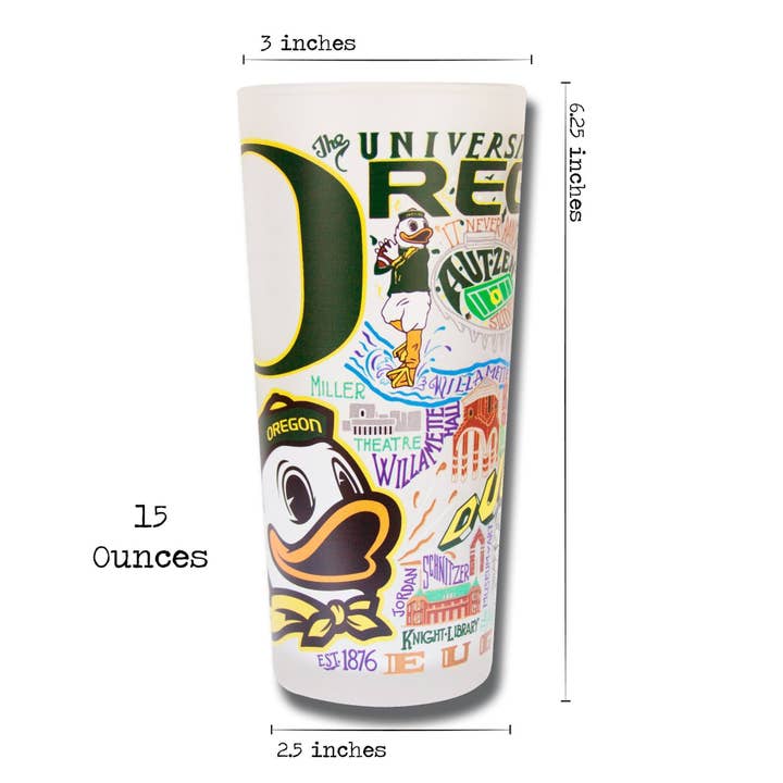 catstudio - Wholesale Drinking Glass/Cup - Oregon, University of Collegiate Drinking Glass