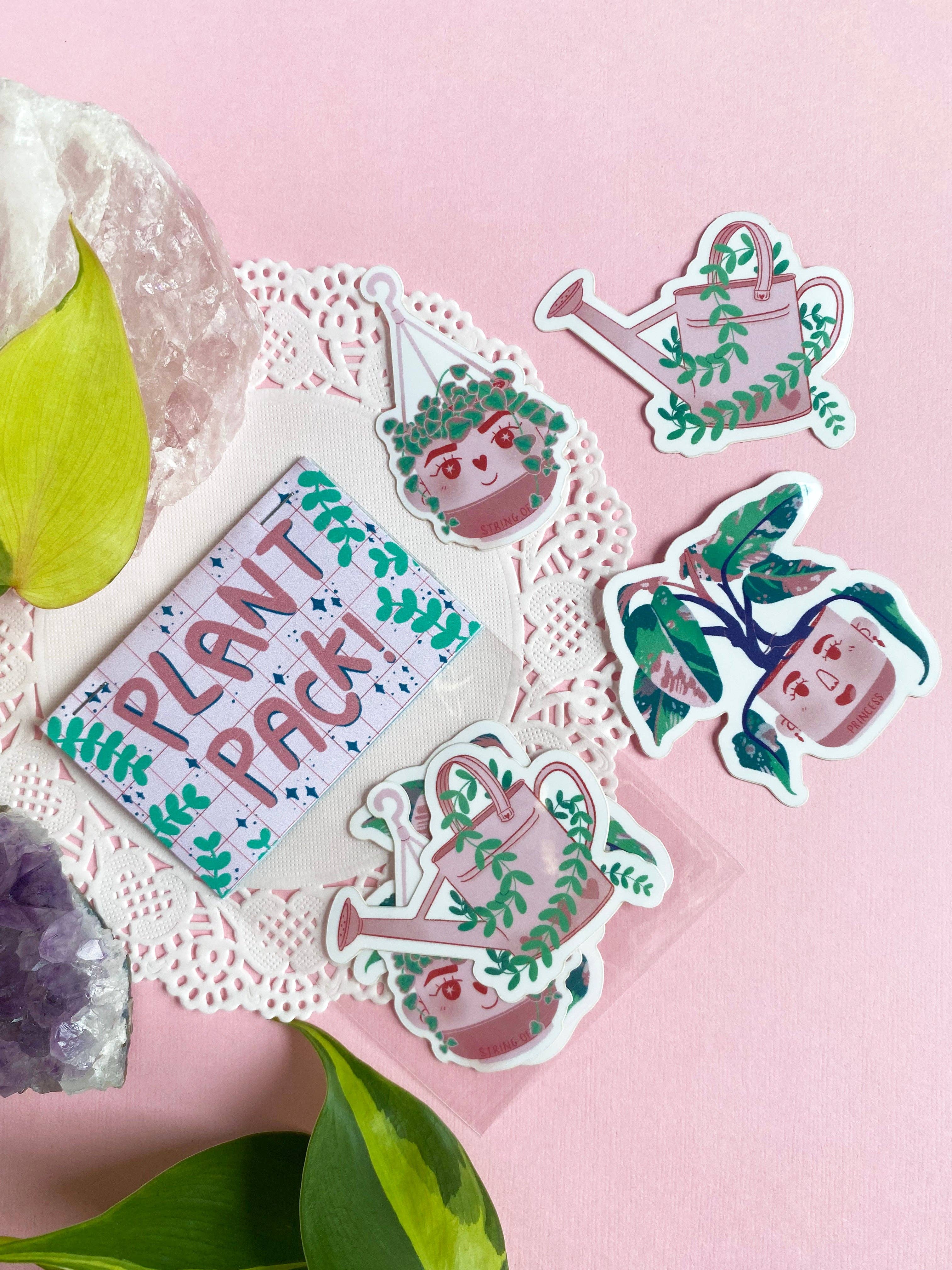 lu bremer design - Wholesale Sticker - variegated string of hearts plant sticker6