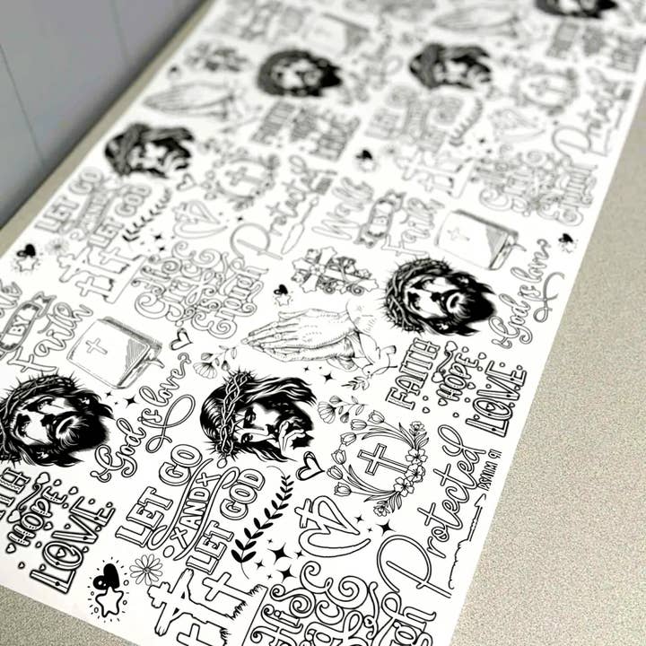 Bible Coloring Table Runner for Kids: Sunday School Activity for wholesale by Carolina Custom Printing