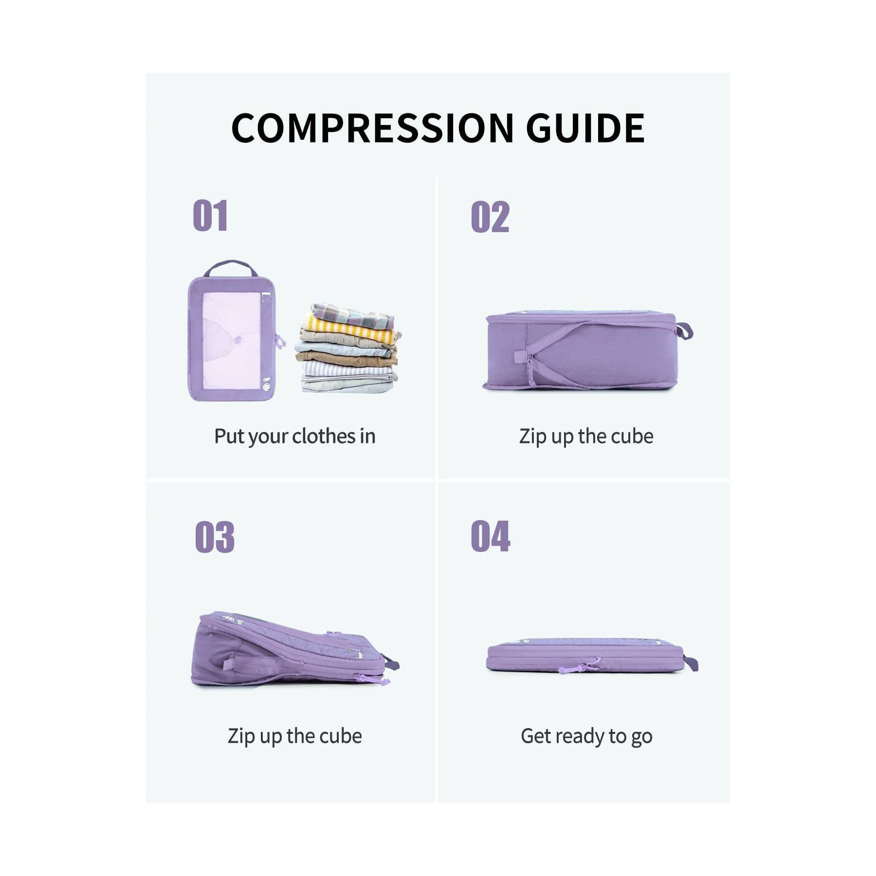 NARWEY INC - Wholesale Packing Cube - 5 Set Compression Packing Cubes for Suitcases Organiser Bags71