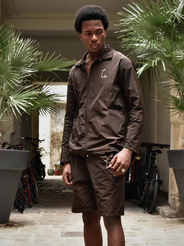 CHOCOLATE SIGNATURE COACH JACKET for wholesale by Trimingham