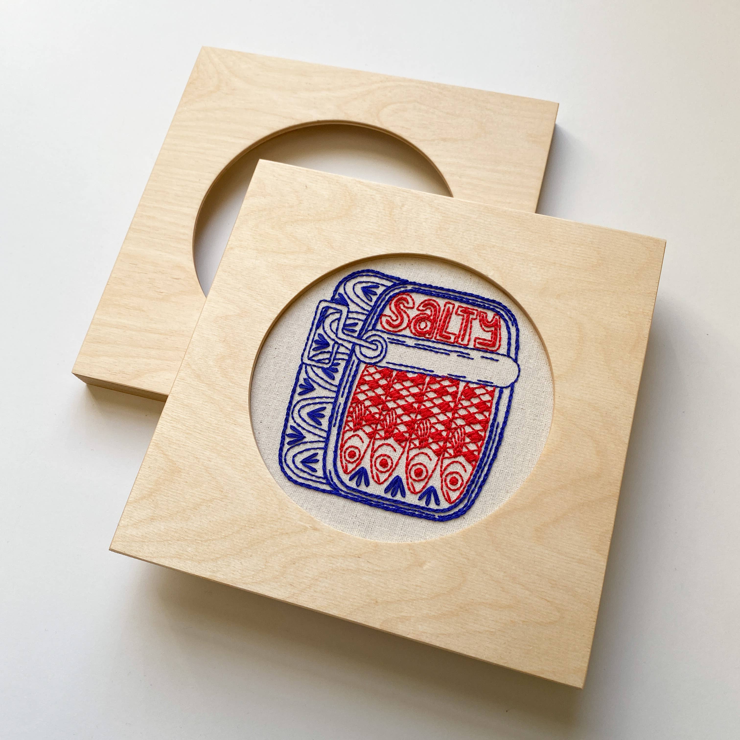 Modern Hoopla – Material para bordar/ponto de cruz por atacado – Moldura moderna para bastidor de 15 cm10