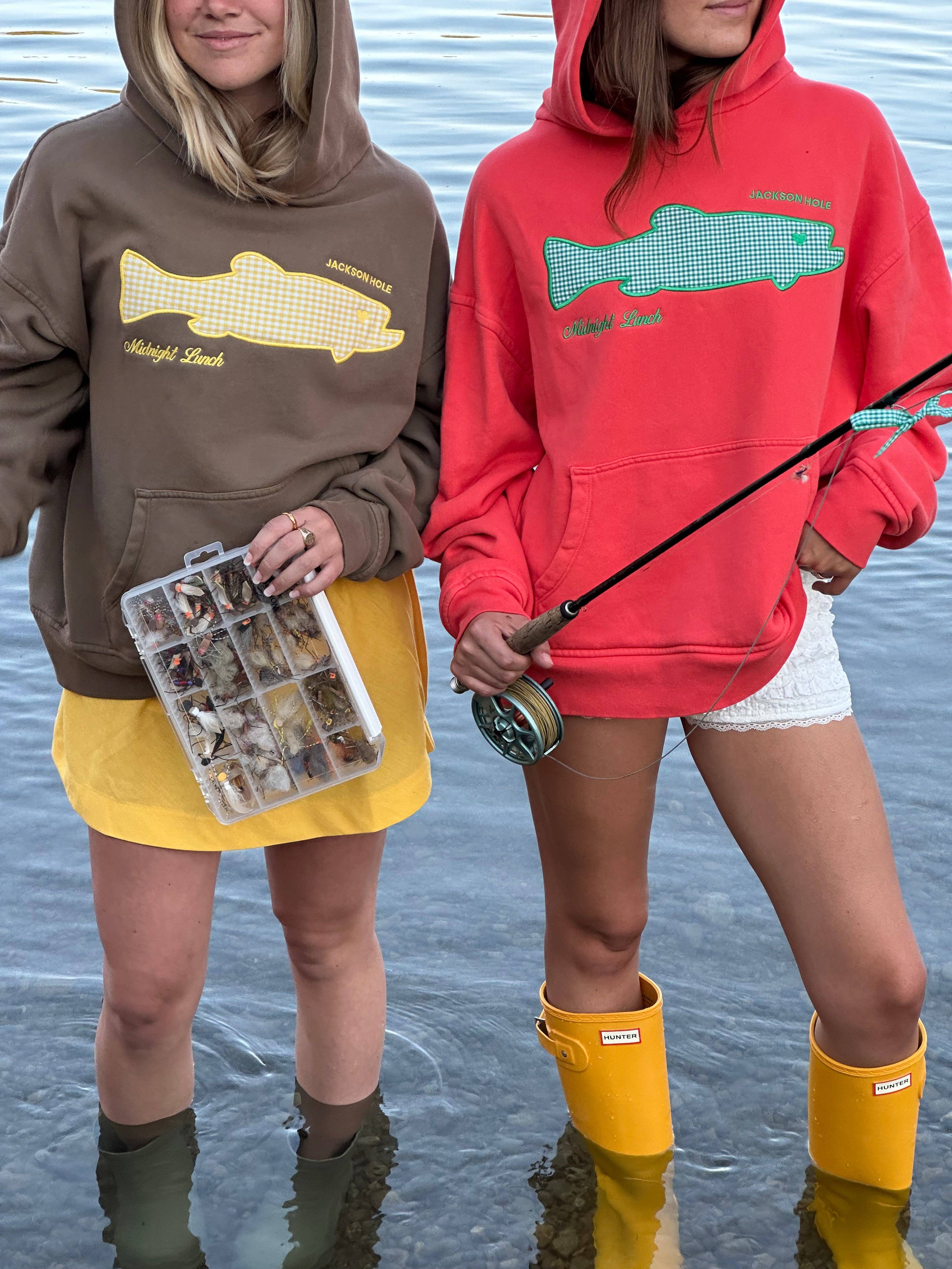 Midnight Lunch - Vente Sweat à capuche – femme - Le Sweat à Capuche Truite | Marron Wyoming6