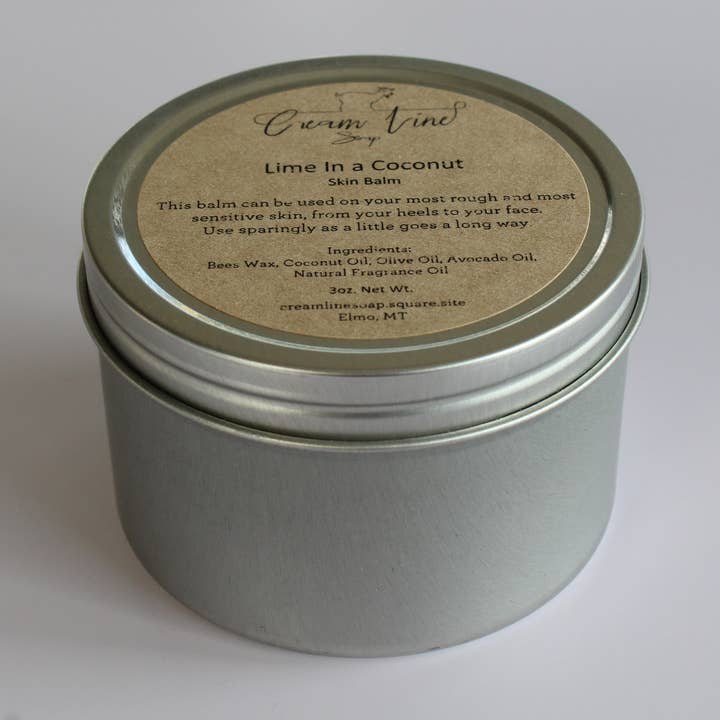Lime N Coconut Skin Balm for wholesale by Cream Line Soap