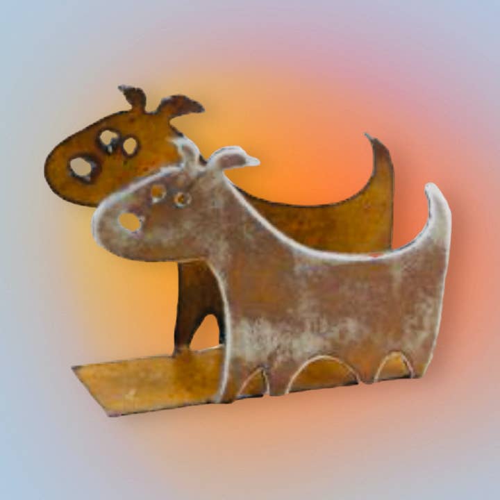 Whimsies - Wholesale Napkin Holder - Rustic metal napkin holder dog pet organization eco friendly0