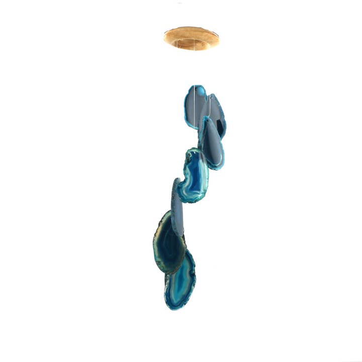 Teal Agate Windchime for wholesale by Gemstone USA