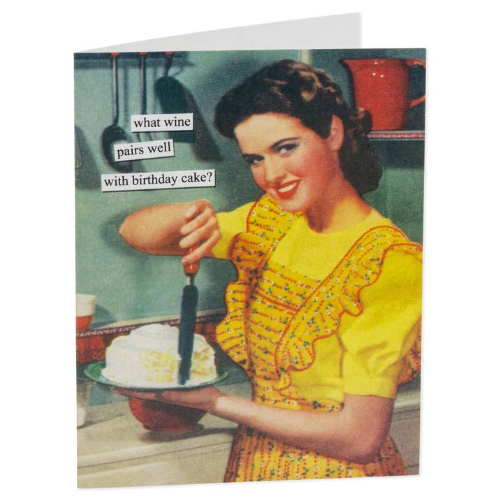 Birthday Card Birthday Wine Anne Taintor for wholesale by Boston International