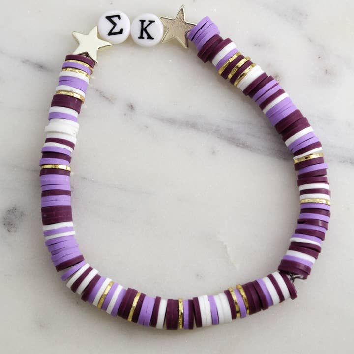 Bracelet Sigma Kappa pour la vente par White Daisy Jewelry LLC