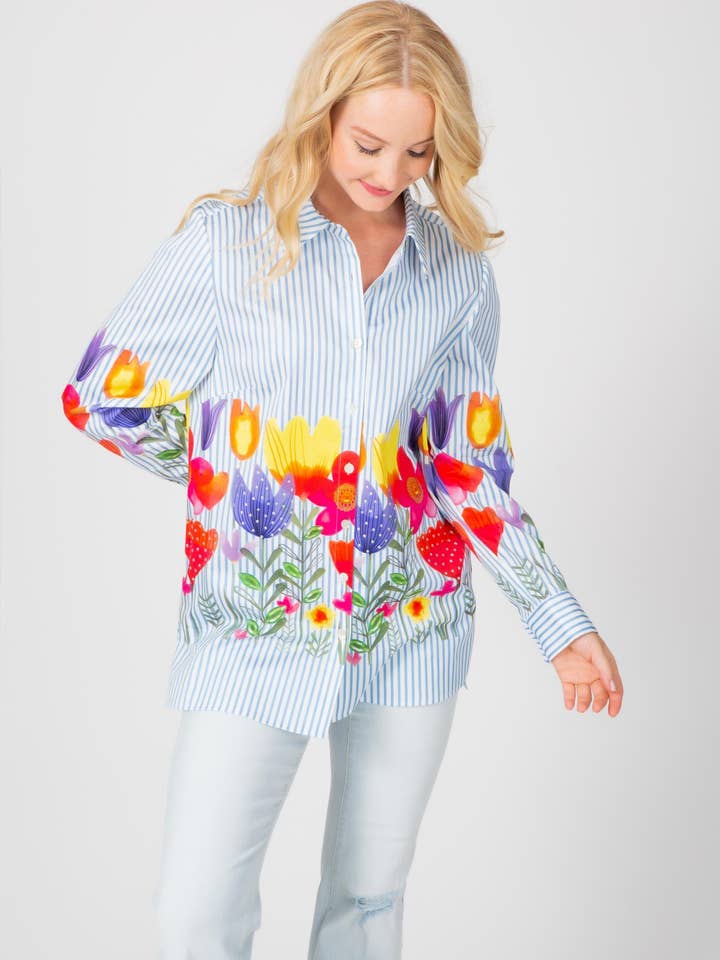 Bright Blooms Big Shirt for wholesale by ZYM