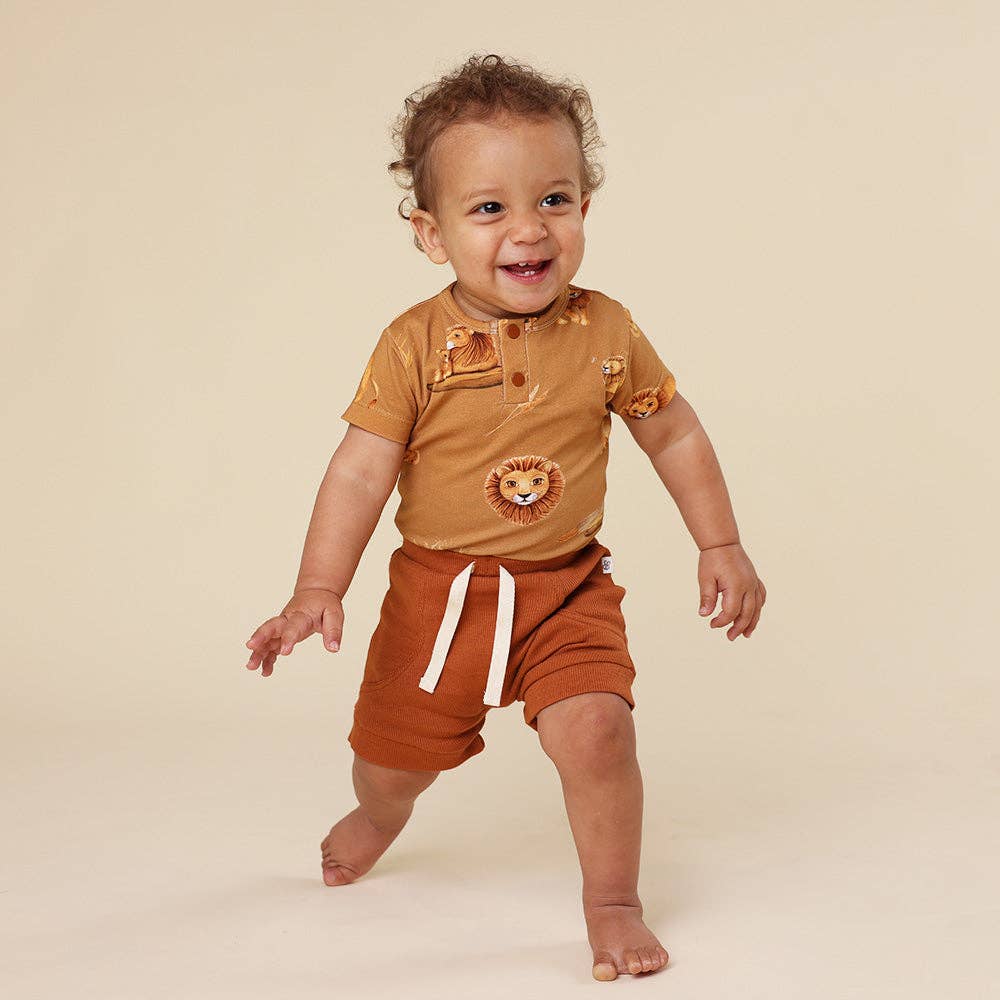 Snuggle Hunny - Wholesale Bodysuit (Non-Footed) - Baby - Roar Short Sleeve Organic Bodysuit8