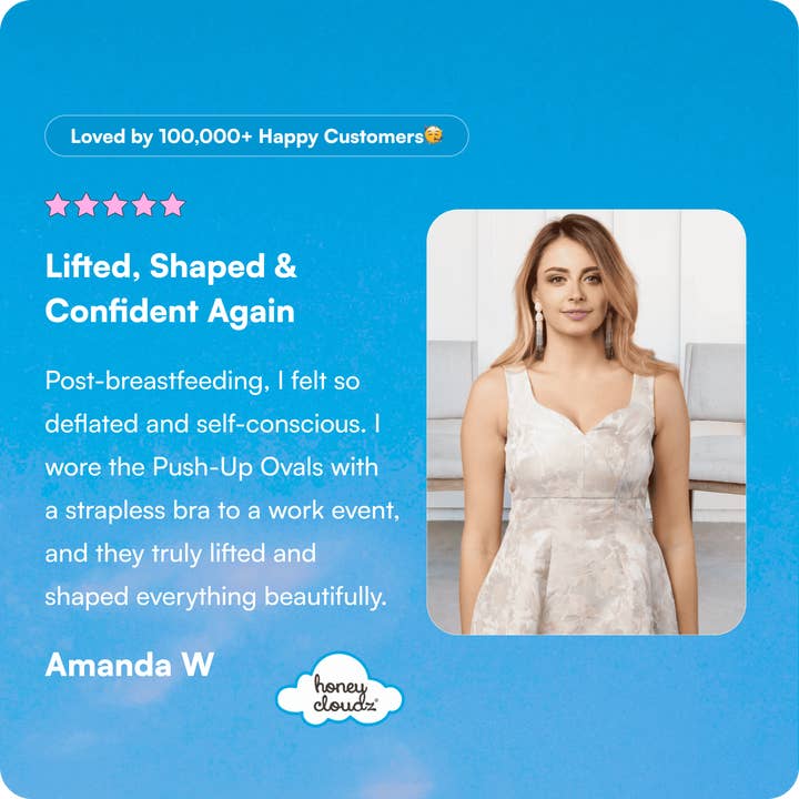 Honey Cloudz - Wholesale Bra Inserts - Women's - Oval Push Up Bra Inserts9