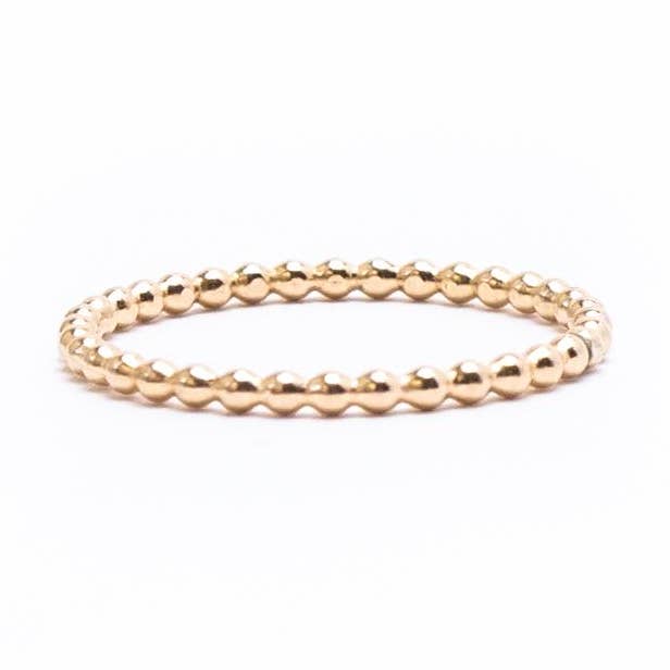 Anel de pilha de contas de ouro por atacado de Danae