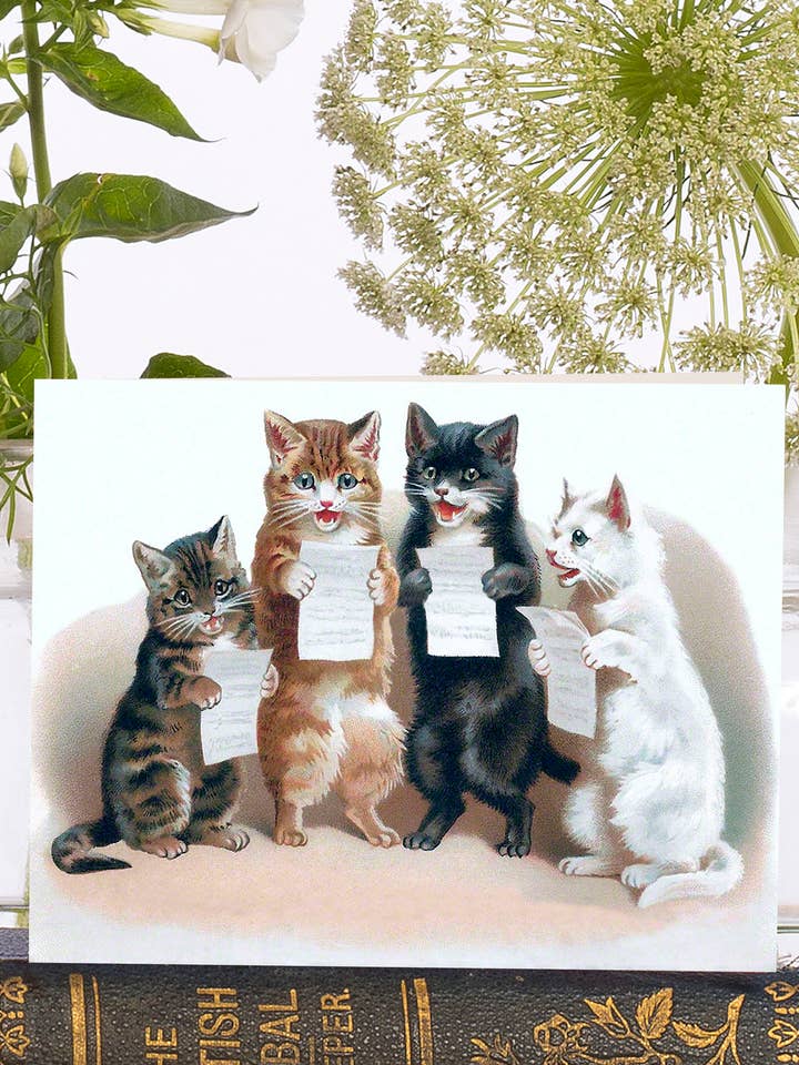 VT0040P ~ Little Vintage Greeting Card for wholesale by Madame Treacle (We cover US import duty)