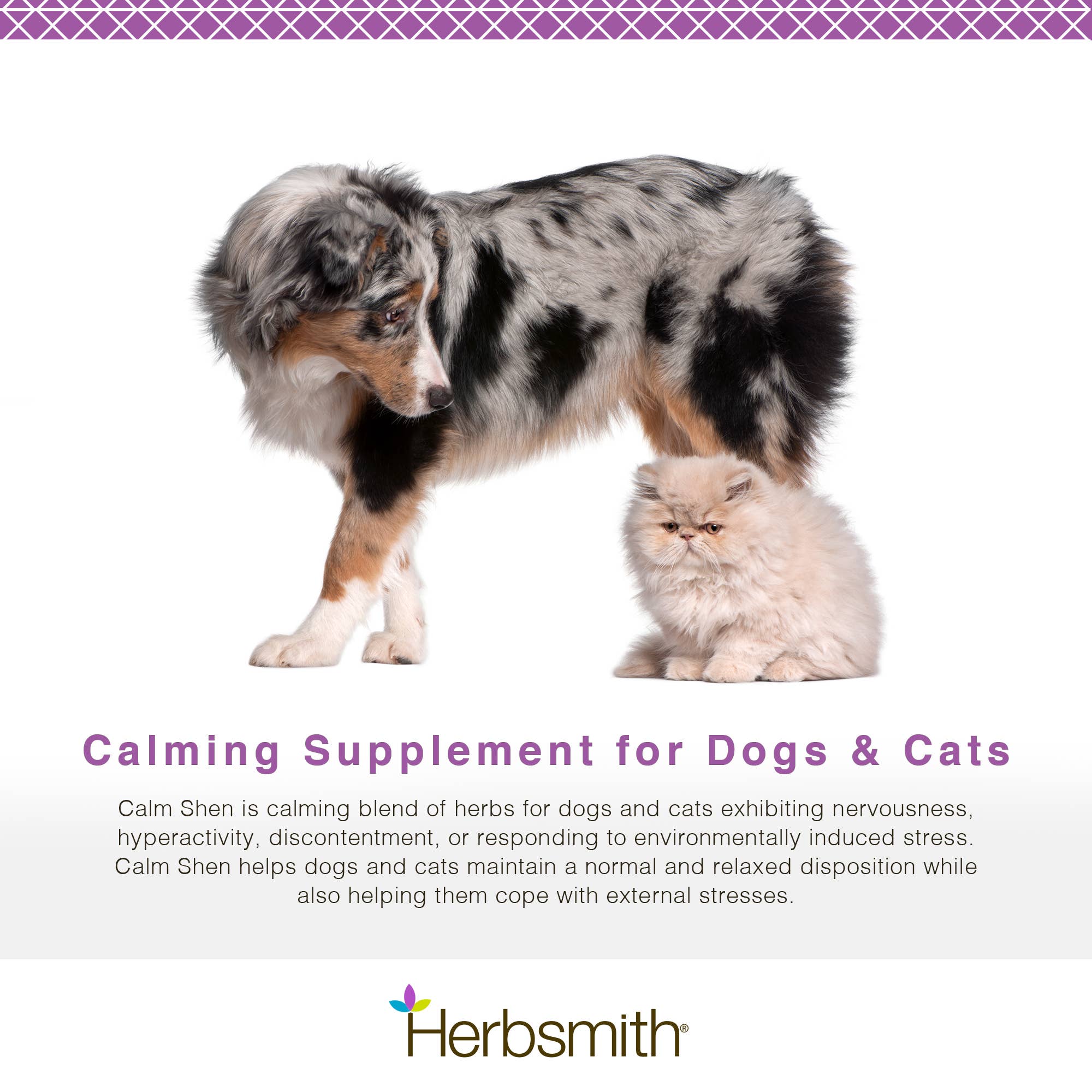 Herbsmith - Wholesale Pet Supplement - Cat/Dog - Calm Shen - Long-Term Calming Supplement for Dogs and Cats6