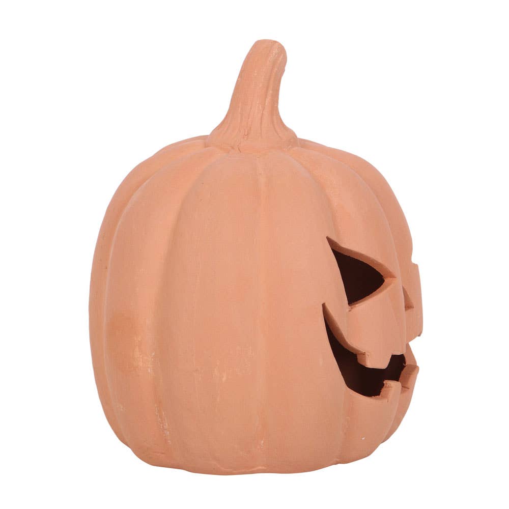 Something Different Wholesale - Wholesale Decorative Tabletop Object - 12.5cm Terracotta Halloween Pumpkin Decoration2