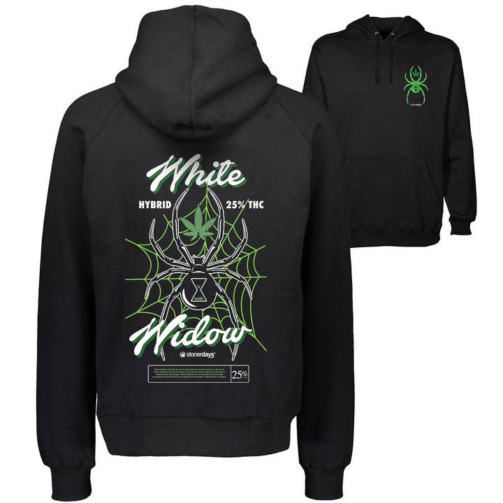 Vit änka Hoodie för wholesale av StonerDays Apparel
