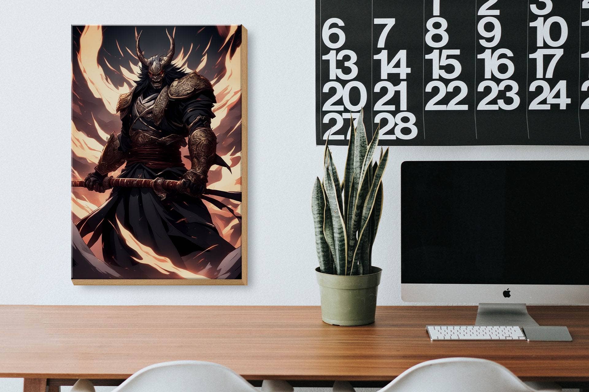 Femer - Wholesale Sign - Wooden Sign 20x30cm Japanese Combat Mentor of Xint2