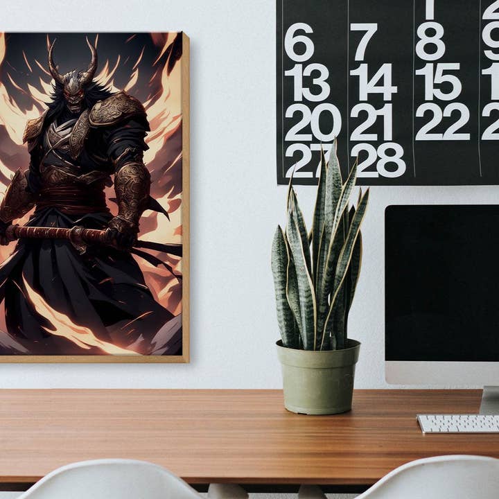 Femer - Wholesale Sign - Wooden Sign 20x30cm Japanese Combat Mentor of Xint2