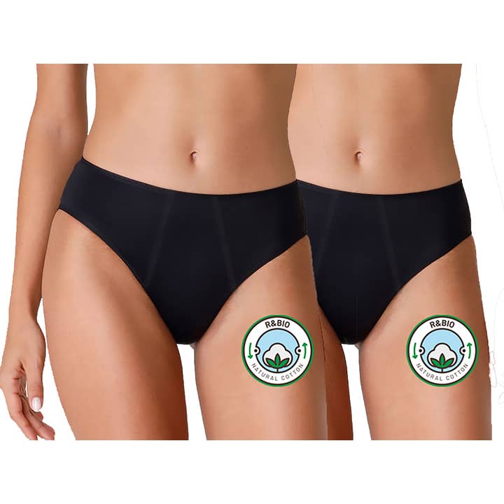 Rigelig flow menstruationscyklus trusser (pakke med 2) Kvinder for engroshandel hos CAFAGNA MARIO