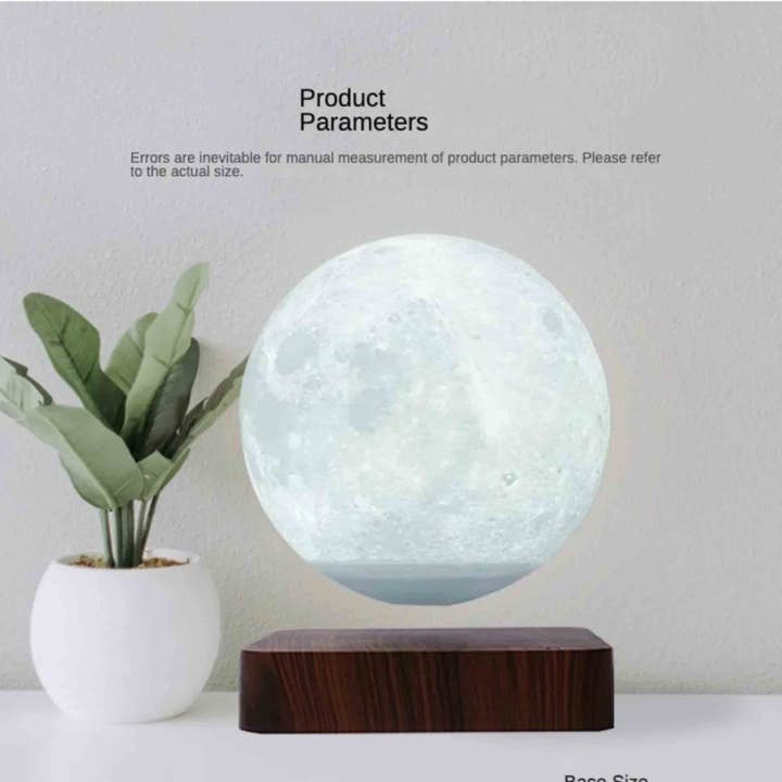 GulleeGadgets – wholesale Accent-/skrivbordslampa – Magnetisk leviterande månlampa för heminredning - diverse
