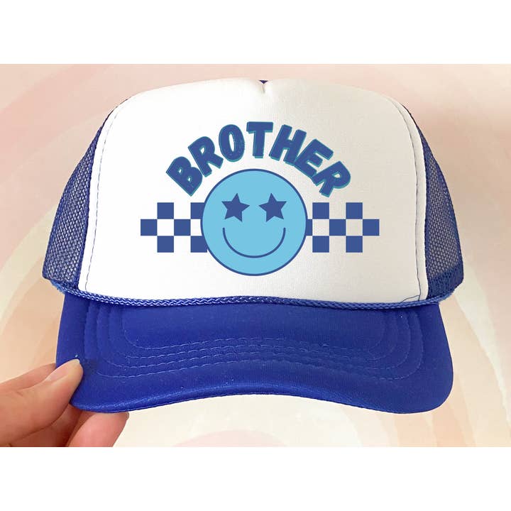 Brother Checker Smiley Hat for wholesale by The Babe Co.