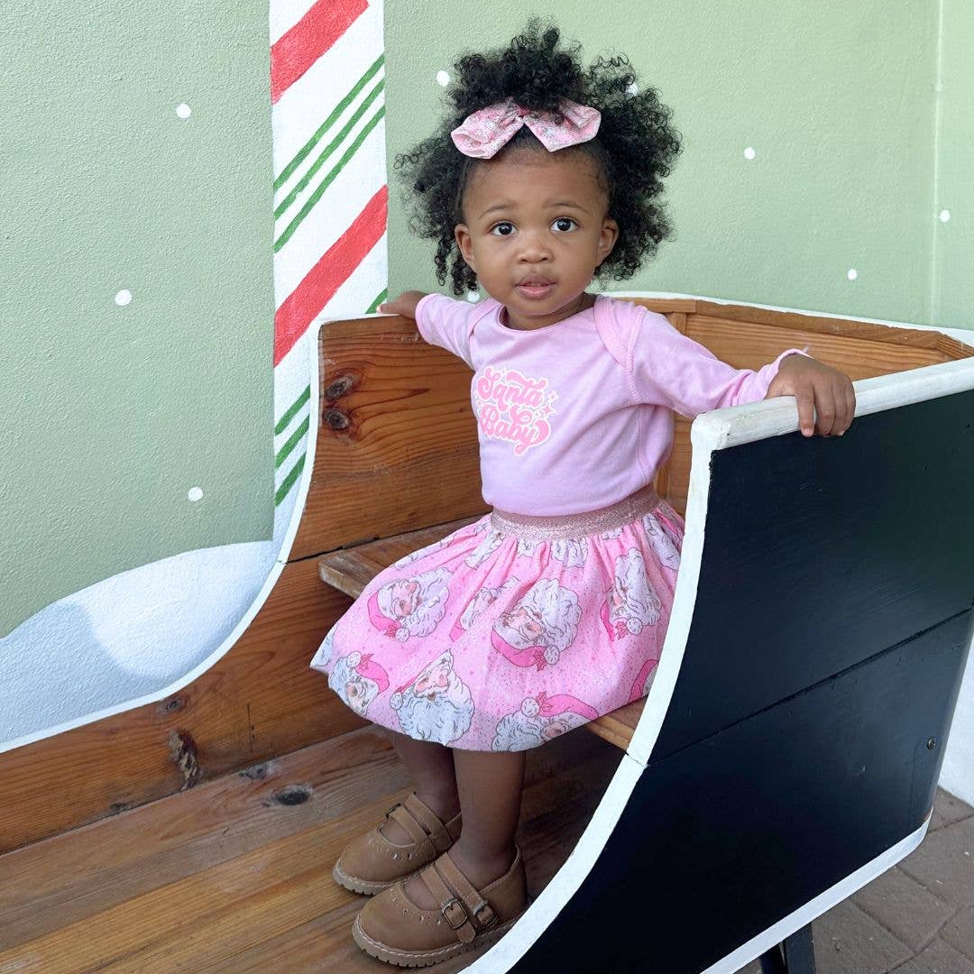 Sweet Wink - Vendita all'ingrosso Tutù - Bambini - Gonna Tutu Natalizia Retrò di Babbo Natale - Abbigliamento per Bambini5