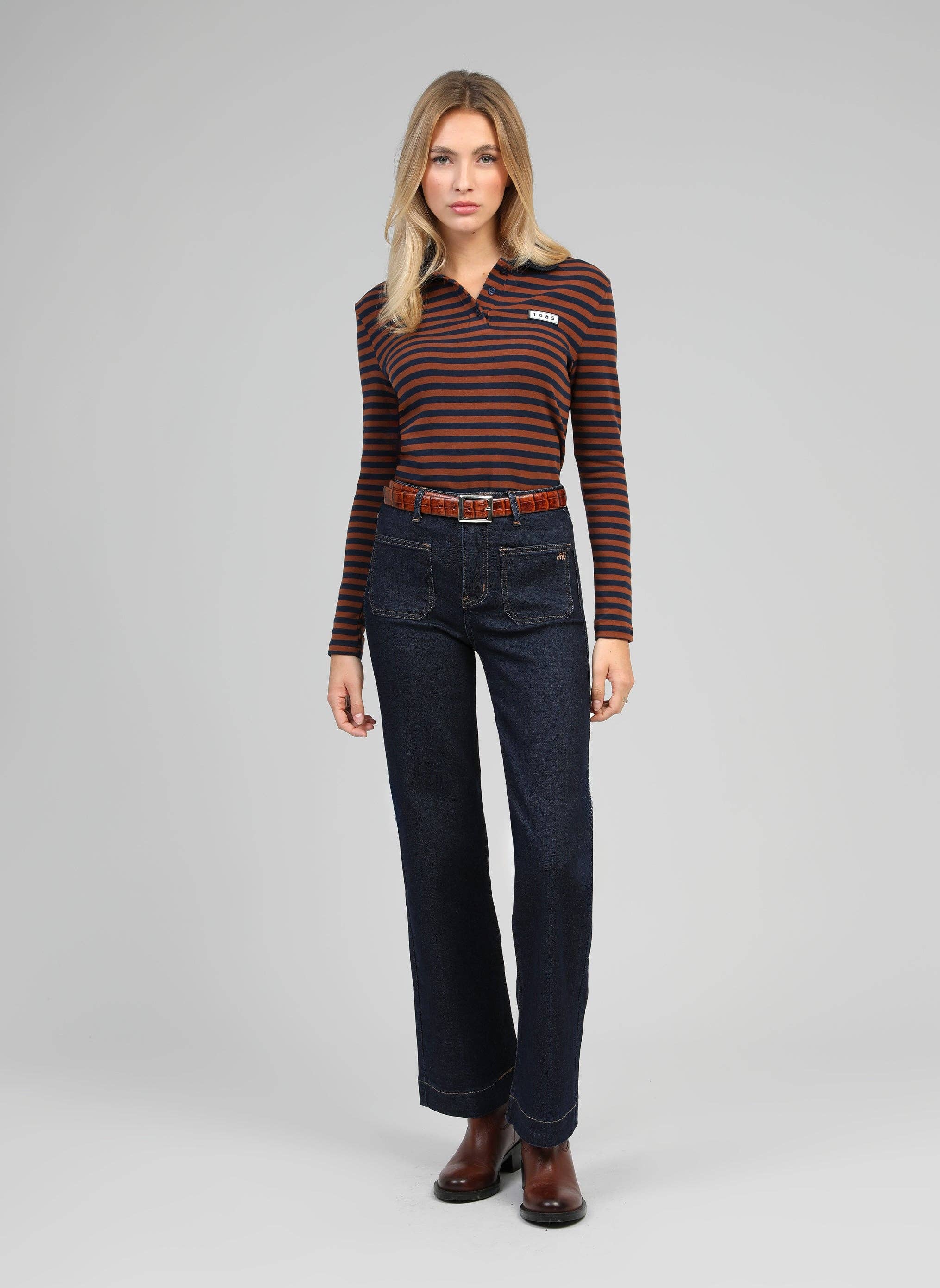 An'ge - Wholesale T-Shirt - Women's - APONIE navy T-SHIRT1