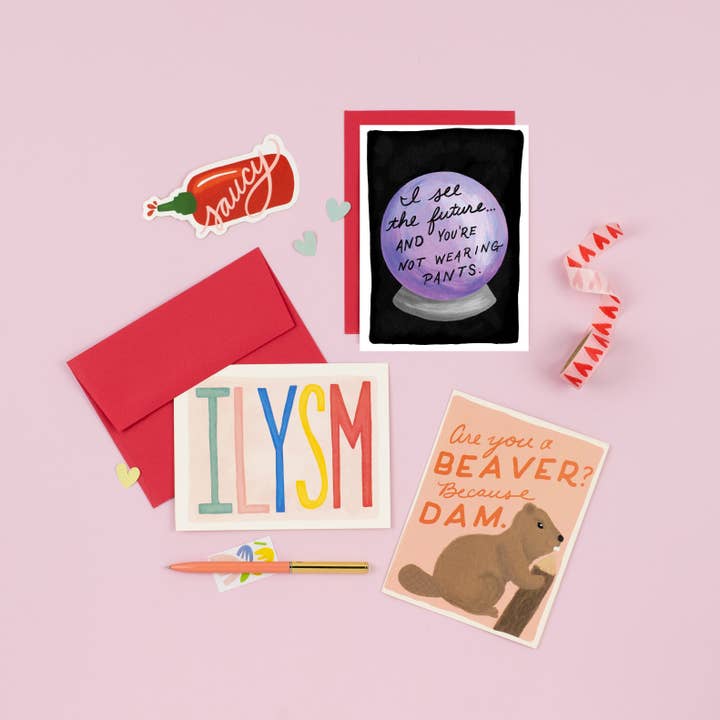 Slightly Stationery - Wholesale Love Card - See the Future | Funny I Love You Card1