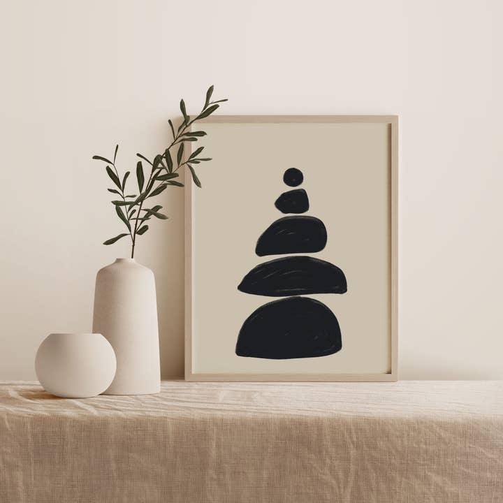 Impression artistique Balance Zen Garden pour la vente par MoonGlowStationery
