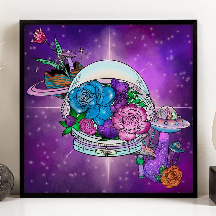 Celestial Gardens Wall Art Print for wholesale by The Oracle's Haven