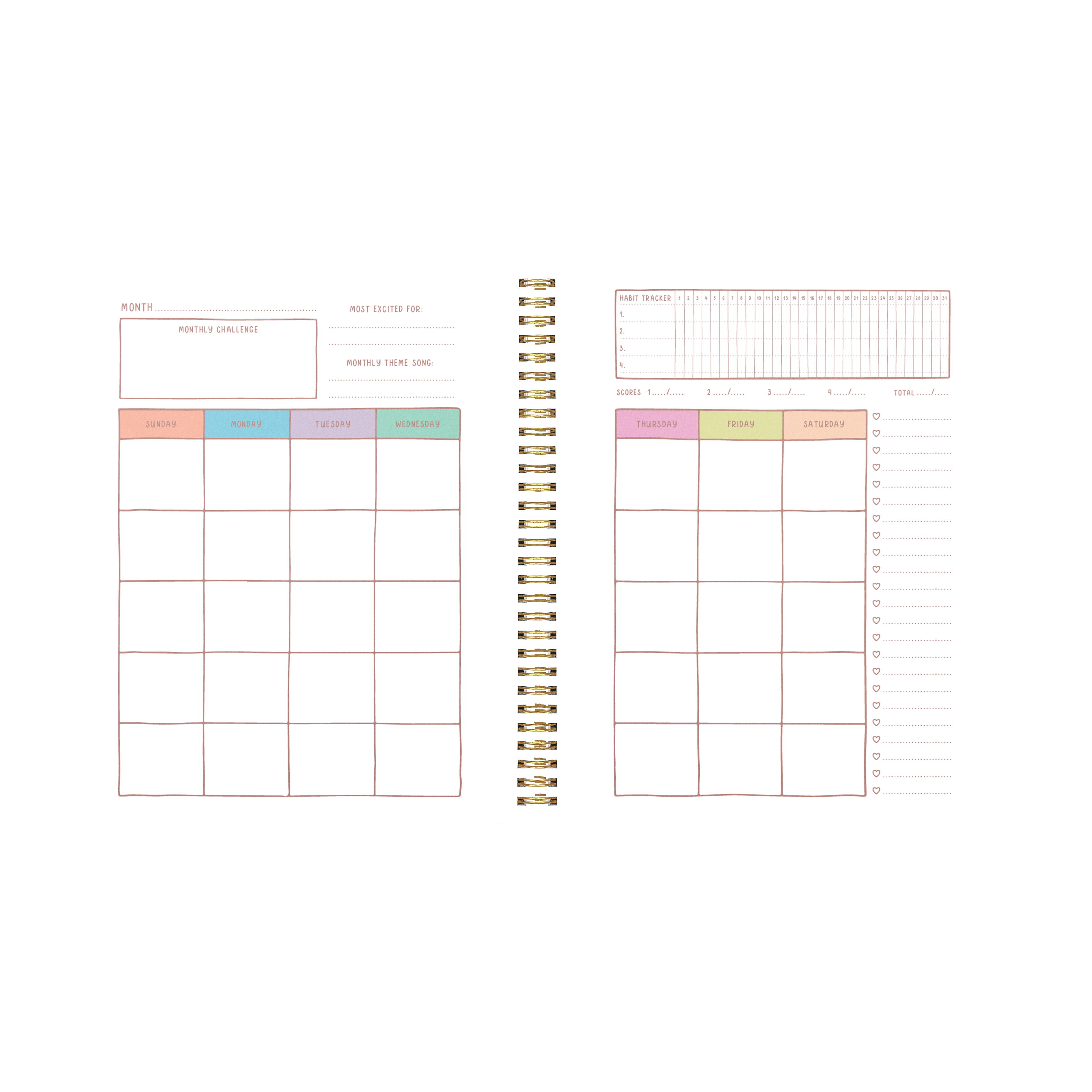 Talking Out of Turn – Engroshandel Planner – Perpetual planner - Goal Getter Lite3