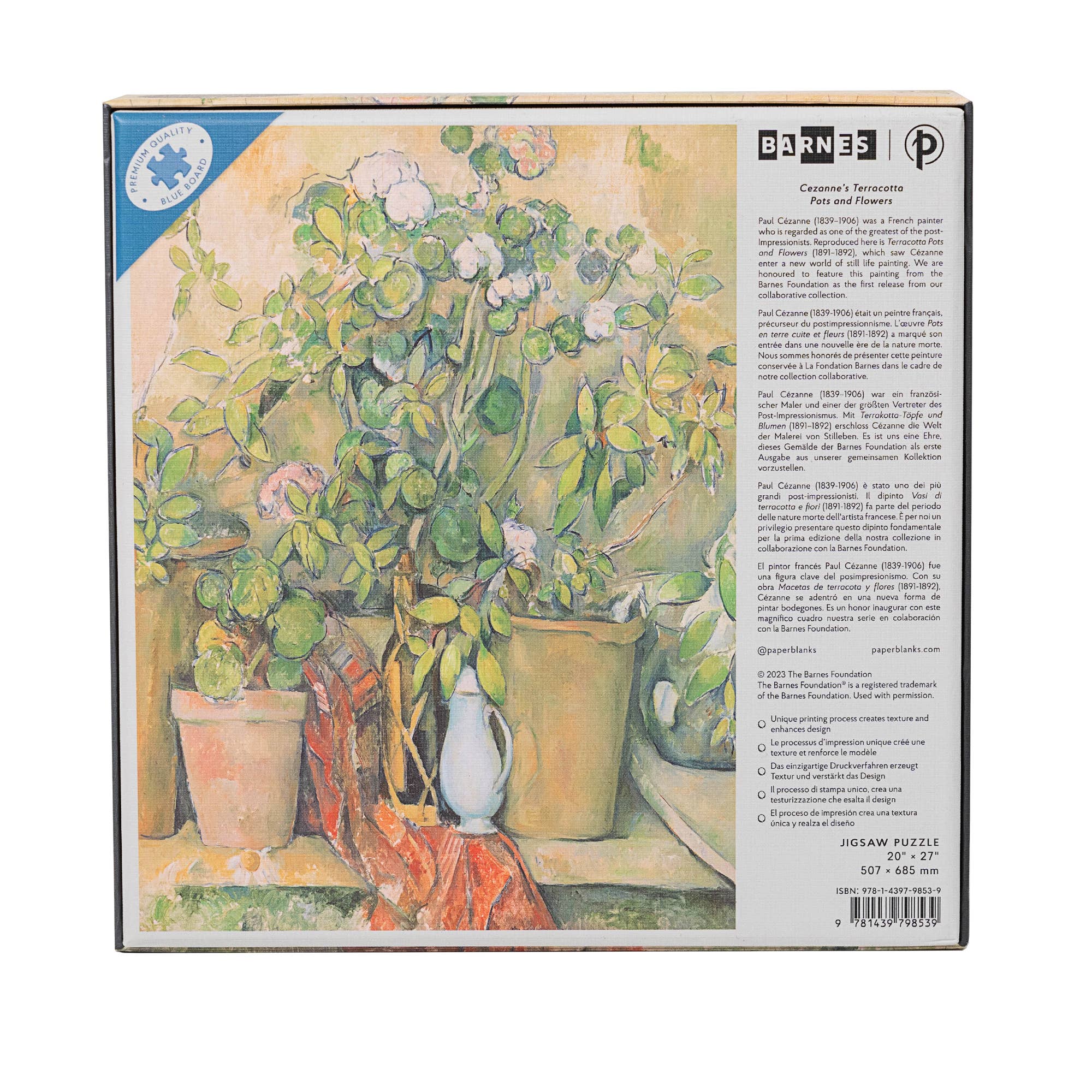 Chronicle Books - Wholesale Puzzle - Adult - Paperblanks Cezanne's Terracotta Pots & Flowers Puzzle 1000P1