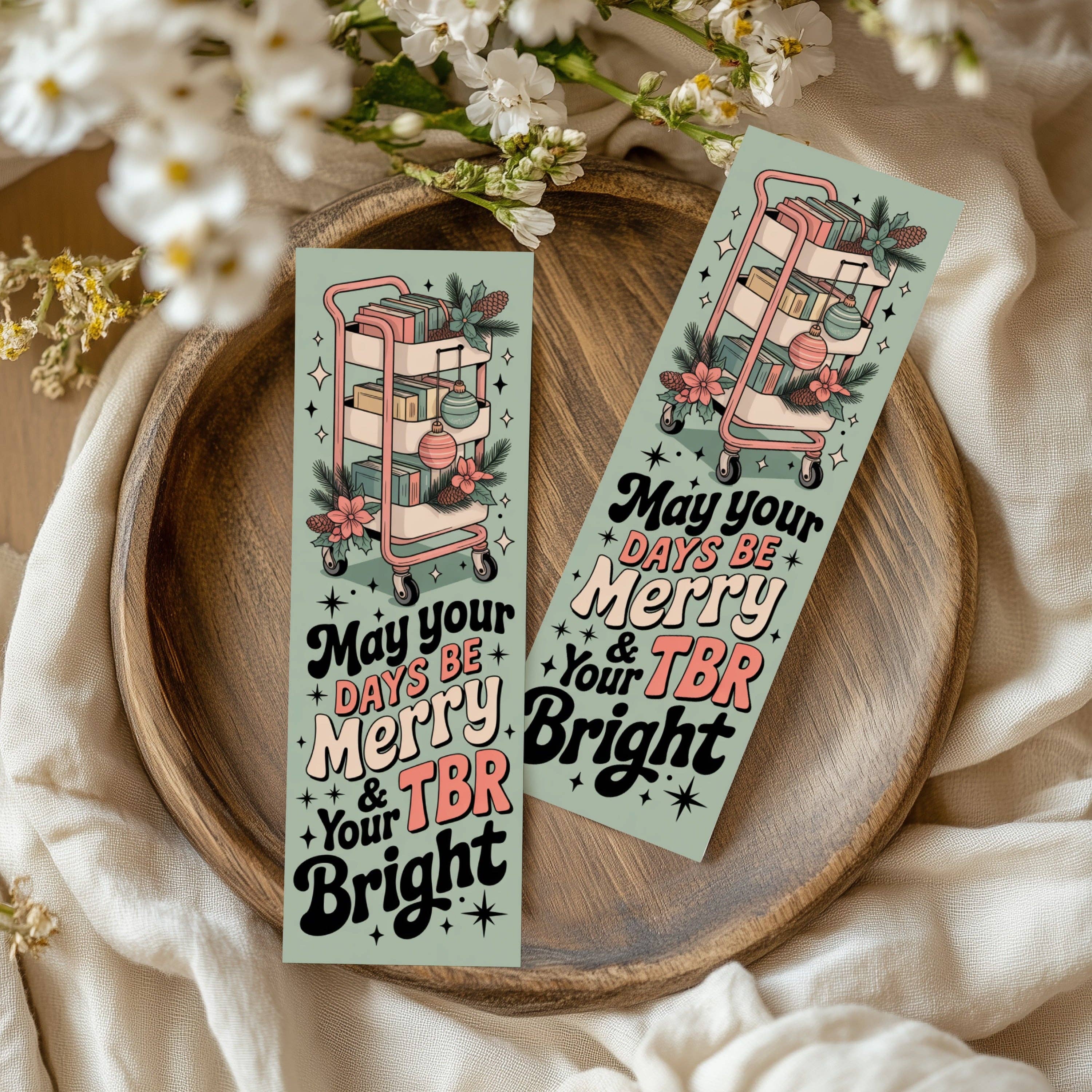 Auburn Row Design – wholesale Bookmark – Pastel Christmas Bookmarks 4