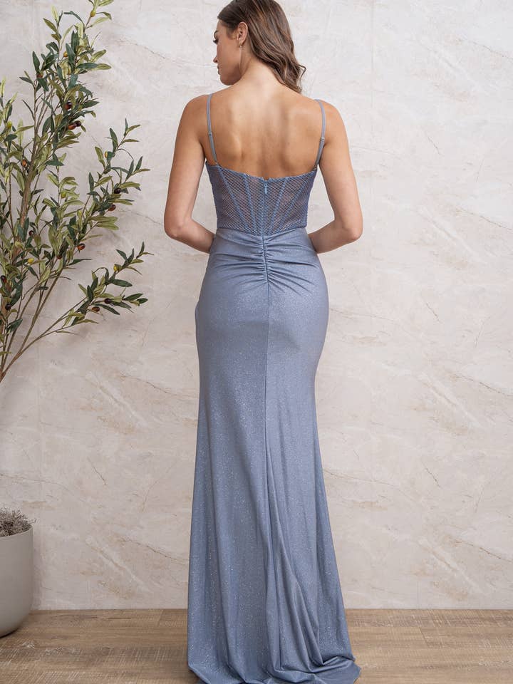 Rosemore Couture - Vente Robe de soirée – femme - ROBE MAXI EN DENTELLE ET PERLES AVEC CORSET7