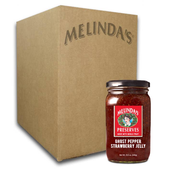 Melinda’s Foods, LLC - Wholesale Preserves - Melinda's Ghost Pepper Strawberry Preserve (6pk Case)