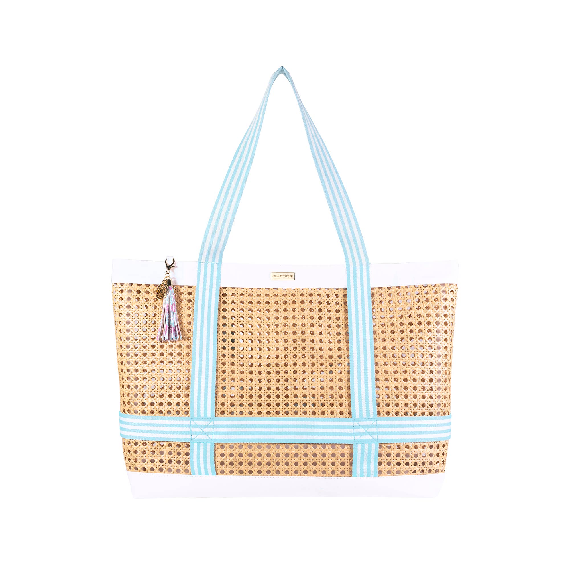 Lilly Pulitzer by Lifeguard Press - Wholesale Tote Bag - Women's - Beach Hat Tote, Beachside Haven