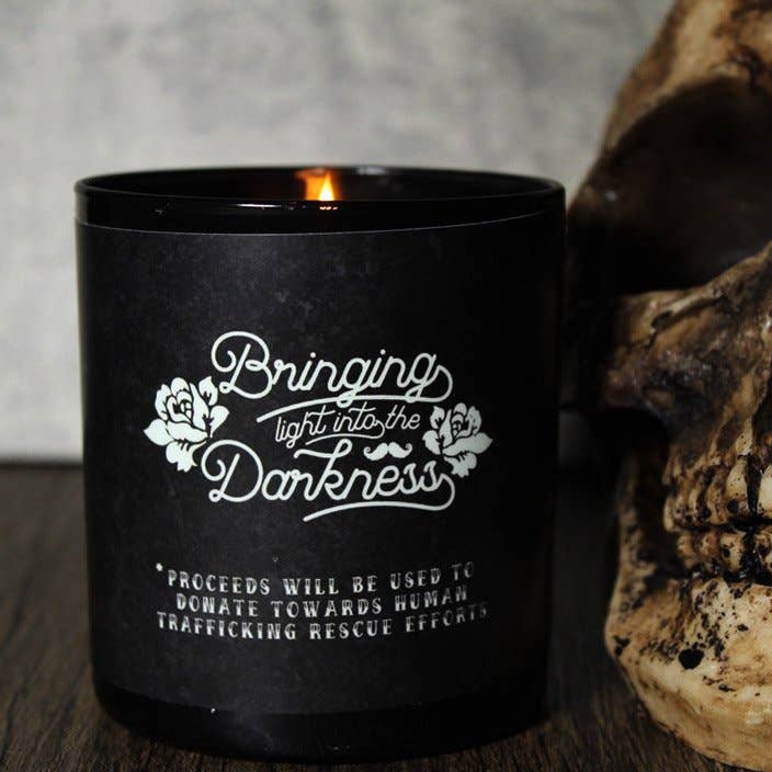 'Stache Salt - Wholesale Jar/Filled Candle - Whiskey & Wood Candle