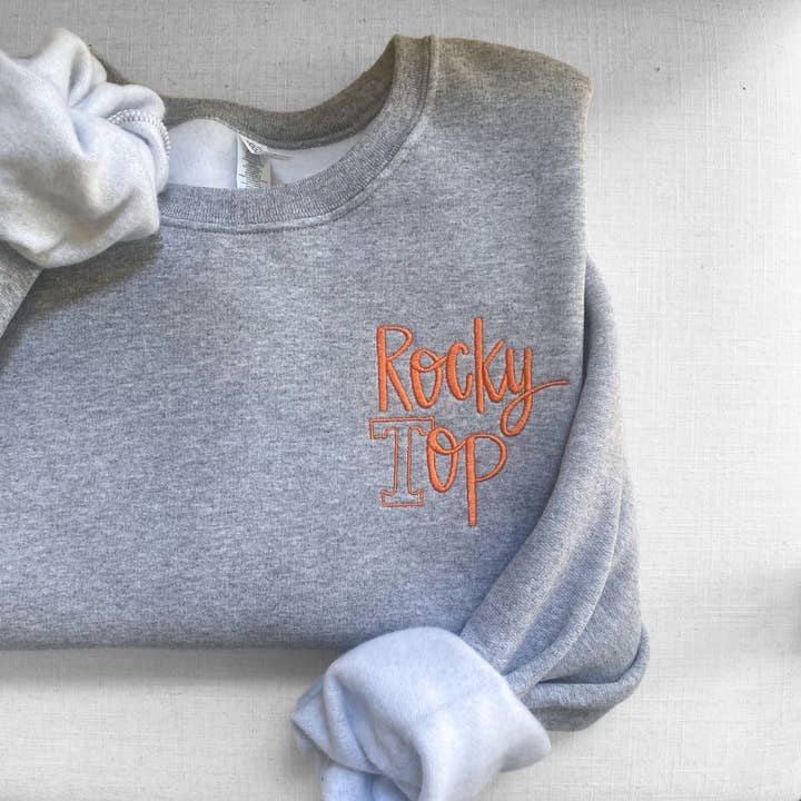Embroidered Tennessee Rocky Top Sweatshirt for wholesale by The Vollenweider Co.