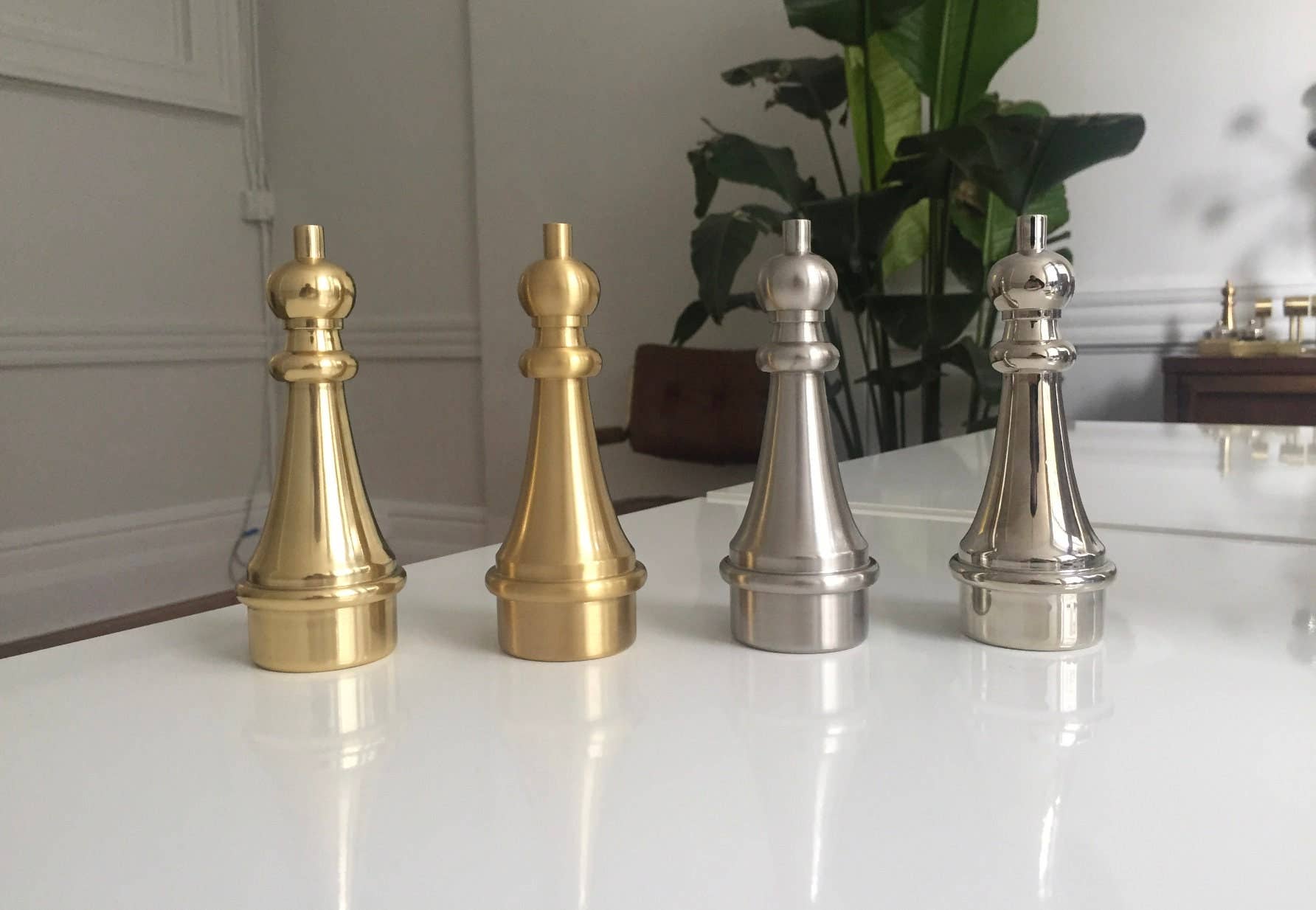 LuxHoldups - Wholesale Bathroom Accessory Set - Custom Lucite Brass Pedestal Bathroom Vanity with Sink9