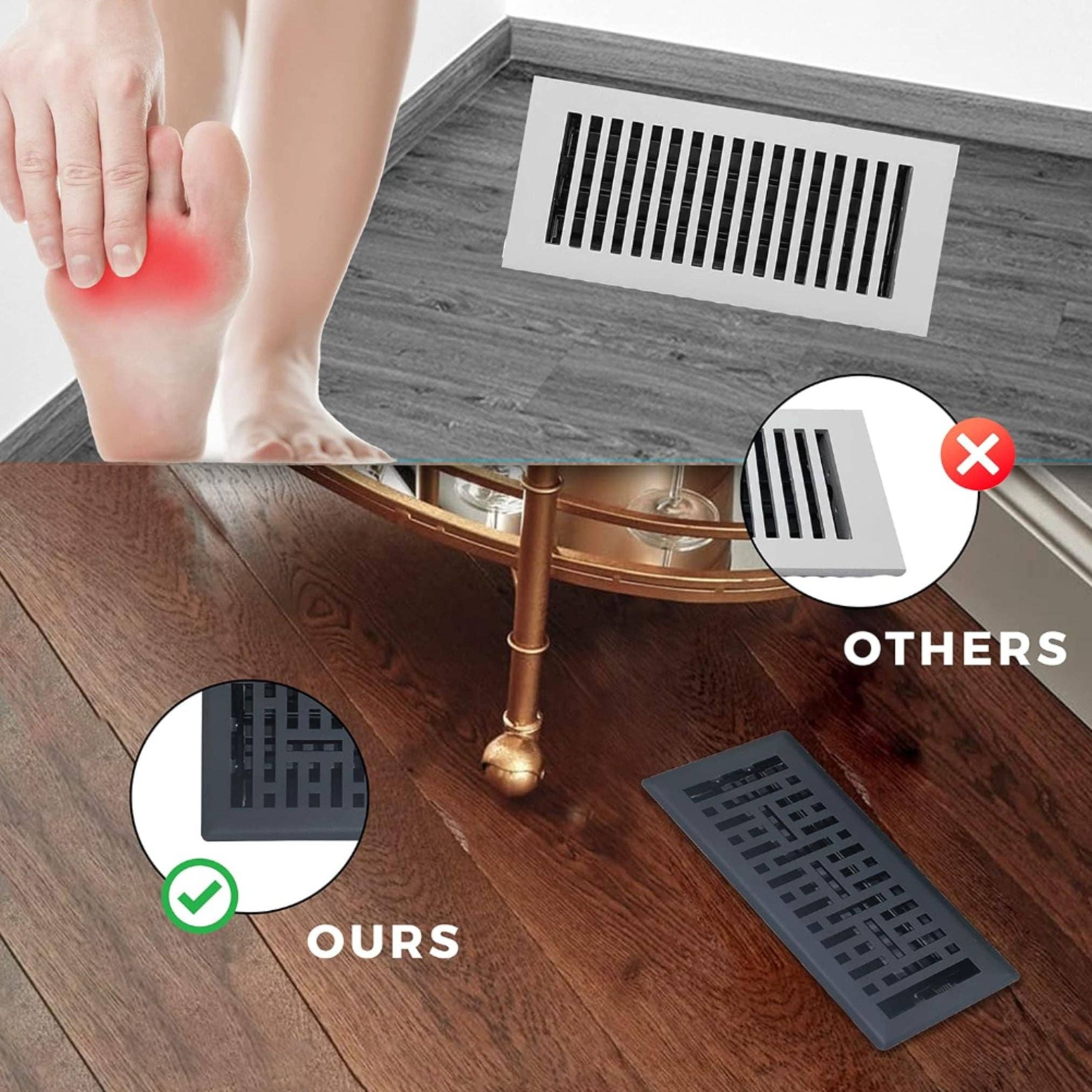 FLI Products – wholesale Floor mat – Sierra Grates Metro Steel Floor Register21